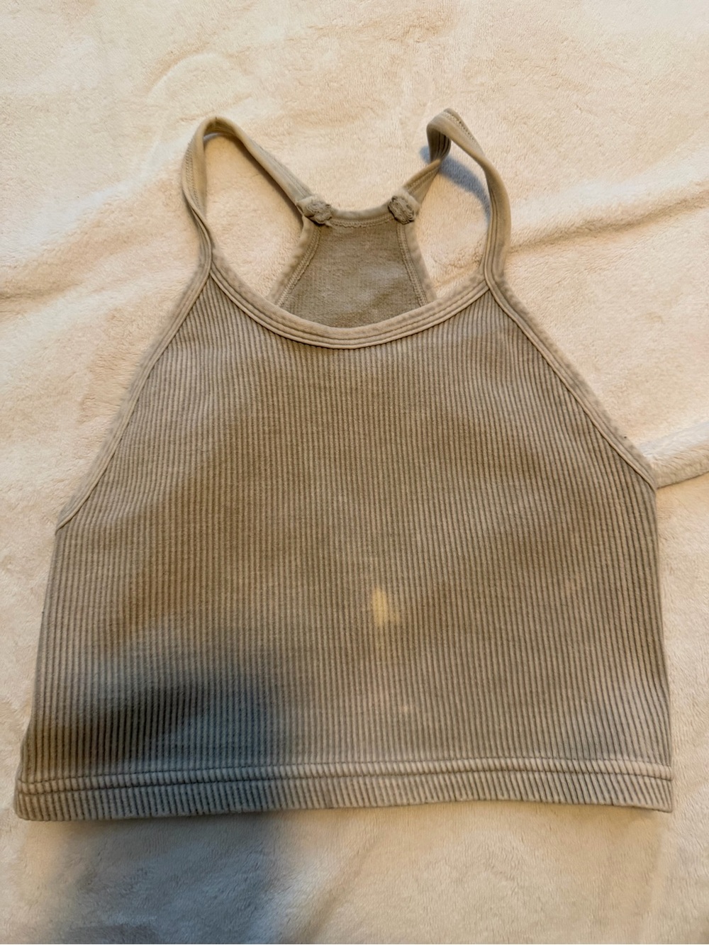 FP Movement by Free People Happiness Runs Crop Tank - Stone Eagle - XS/S
